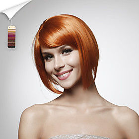Capless Chin Length 100% Human Hair Bob Style Hair Wig 5 Colors To Choose
