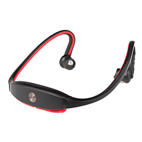 New Neckband Stereo Wireless Bluetooth Headset Headphone for Mobile Phone(red)