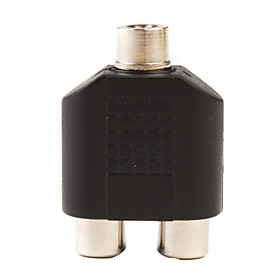 Composite AV Cable 1-to-2 F-F Splitter Coupler