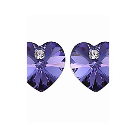 High Quality Alloy And Crystal With Platinum Plated Earrings
