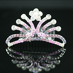 Gorgeous CZ Cubic Zirconia Wedding Flower Girl Tiara More Colors Available