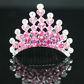 Gorgeous CZ Cubic Zirconia Wedding Flower Girl Tiara More Colors Available