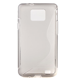 Protective Rubber Gel Silicone Back Case for Samsung i9100 Galaxy S2 (Gray)