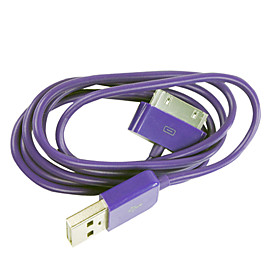 Sync and Charging Cable for Apple iPhone, iPad and iPod (100cm, Dark Purple)