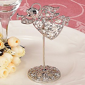Silver Angel Placecard Holder