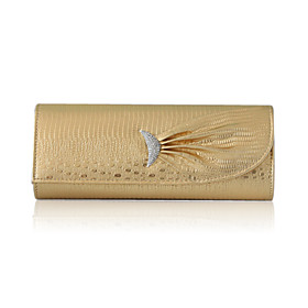 Faux Leather With Glitter Evening Handbags/ Clutches More Colors Available