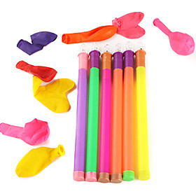Flashing LED Light Round Shaped Balloon Toy (6-Pack/Assorted)