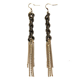 TS Chain Knot Earrings