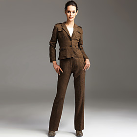 TS Wool Blend Tweeded Detail Pants