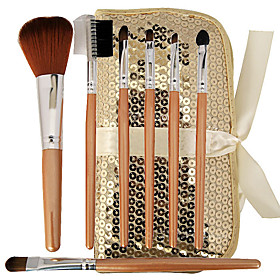 Brand New 7 Pcs Mini Synthetic Fiber Starter Makeup Brush Kit Set