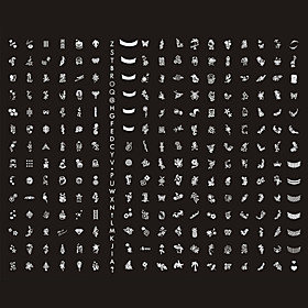 268 Designs Nail Art Stamp Image Plate/Big Nail Art Templates/Nail Stencils