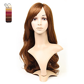 Capless Long Light Brown Natural Wave Hair Wig 15 Colors To Choose