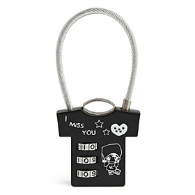 Cute T Shirt Shaped Mini 3 Digits Number Lock Padlock