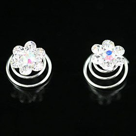 2 stuks prachtige strass bruids-pins bruiloft / speciale gelegenheid hoofddeksels