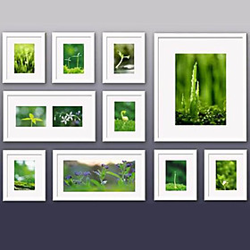 White Photo Wall Frame Collection - Set of 10