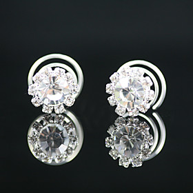 2 stuks prachtige strass bruids pinnen party / speciale gelegenheid hoofddeksels