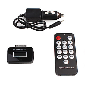 FM Transmitter   Remote Control   Charger for iPhone 3G / 3GS / 4G / iPad (Black)