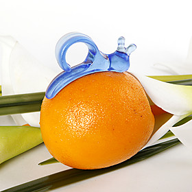 Hard Plastic Snail Orange Peelers (Set of 6)