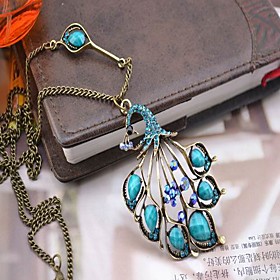 TS Turquoise Peacock Necklace