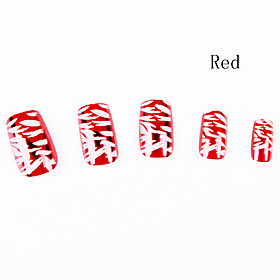24x Nail Art Acryl-Nägel abzuscheidenden Metalls falschen Tipps