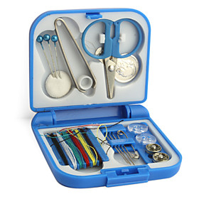 Travel Sewing and Needle Kit (Blue, Pink)