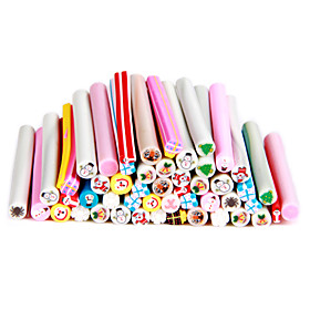 50pcs 3D Cane Stick Rod Sticker Nail Art Decoration -Christmas Sets