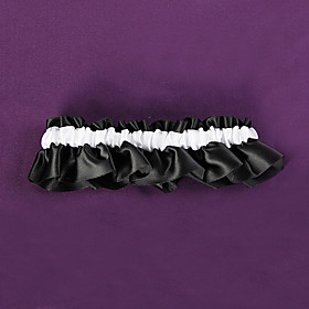 Black and White Wedding Garter