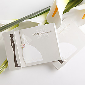 Bride and Groom Wedding Invitation (set of 50)