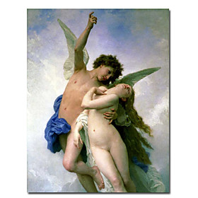 Hand-painted Oil Painting by William Adolphe Bouguereau with Stretched Frame