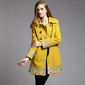 TS Double Breasted Lace Pea Coat