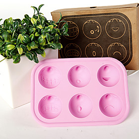 6 Cartoon Expressions Ice Cube Tray Wedding Favor