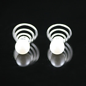2 stuks prachtige plaksteen / imitatie parel bruids hoofddeksels