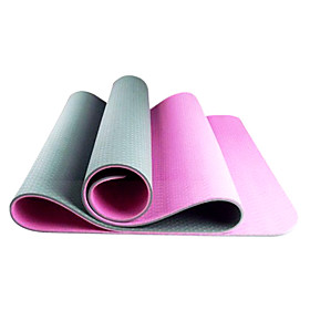 in pi+� di spessore extra lungo eco-friendly tpe yoga pilates mat (6mm)