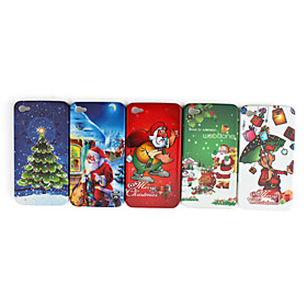 Christmas Case for iPhone 4G / 4S (5 pcs a set)