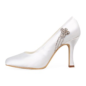Obermaterial Satin Pfennigabsatz Pumps mit Strass Hochzeit Schuhe mehr Farben Obermaterial Satin Pfennigabsatz Pumps mit Strass Hochzeit Schuhe mehr Farben
