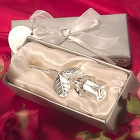 Crystal Rose Wedding Favor