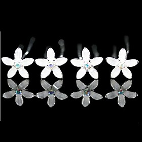 4 stuks prachtige strass huwelijk bruids pennen / bloemen meer kleuren beschikbaar
