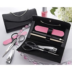 "Little Black Purse" Patent-Leather Five-Piece Manicure Set "Little Black Purse" Patent-Leather Five-Piece Manicure Set