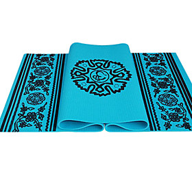 serindia estilo eco-friendly antiderrapante pvc yoga pilates mat (6mm)
