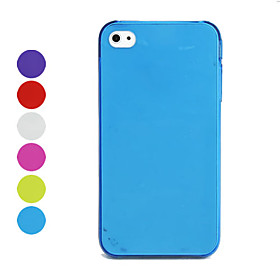 0.5mm Ultra-Thin Protective Back Case for iPhone 4 - Different Colors Available