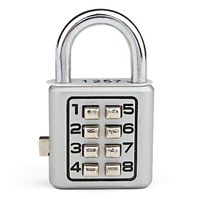 8-Digit Push-button Zinc alloy Combination Lock