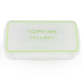 Water-proof Plastic Translucent Battery Case for 18650,16340 Battery (White)