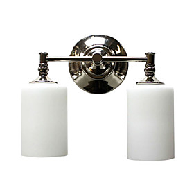 Wall Light with 2 Lights in Warm White Shade