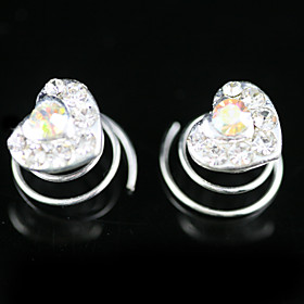 2 stuks prachtige strass bruids-pinnen 's avonds hoofddeksels
