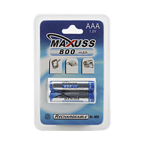800mAh 1.2V Ni-MH Rechargeable Battery (2 x AAA)
