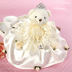 Bride Bear Ring Pillow