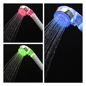 2.4-inch Water Powered 1–LED Shower Head (Plastic, Chrome Finish)