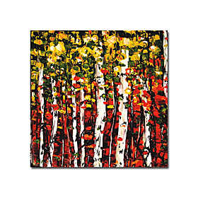 Hand-painted Abstract Oil Painting with Stretched Frame
