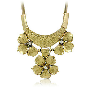 Elegant Alloy Flower Necklace