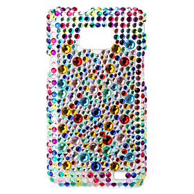 Colorful Protective Hard Case with Crystal for Samsung i9100